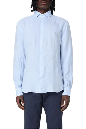 BROOKSFIELD Overhemden, Heren, Blauw, 5Xl, Denim, Denim Overhemd met Lange Mouwen
