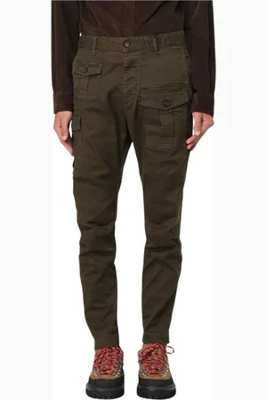 Dsquared2 Broeken, Heren, Groen, M, Militaire Cargo Broek