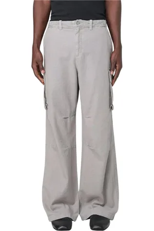 OUR LEGACY Broeken, Heren, Grijs, M, Grijze Tapered Hook Zip Broek