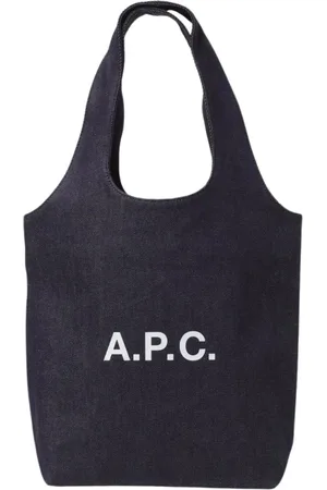 A.P.C. Tassen, Dames, Blauw, ONE Size, Blauwe Schoudertas Elegante Minimalistisch Ontwerp