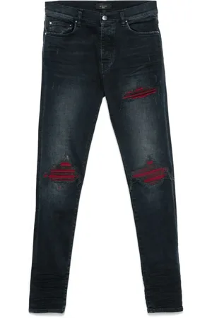 AMIRI Jeans, Heren, Blauw, W30, Indigo Blauwe Ripped Jeans