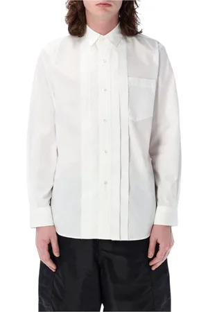 SACAI Overhemden, Heren, , XS, Katoen, Geplooide Katoenen Overhemd
