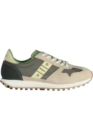 Blauer Schoenen, Heren, Veelkleurig, 45 EU, Leer, Beige Vetersneakers