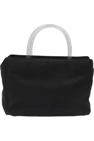 Prada Pre-owned, Dames, Zwart, ONE Size, Nylon, Pre-owned Nylon handbags
