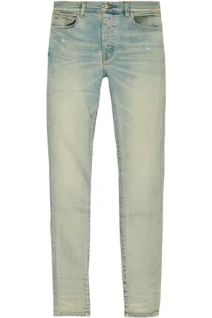AMIRI Jeans, Heren, Blauw, W30, Katoen, Skinny Jeans met Verbleekt Effect