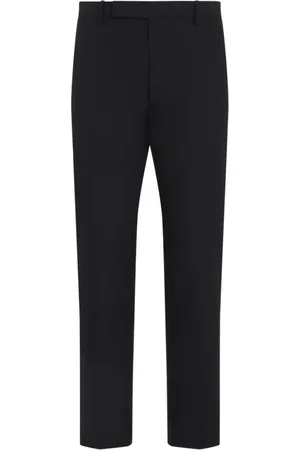 Prada Broeken, Heren, Zwart, L, Katoen, Zwarte Broek voor Mannen