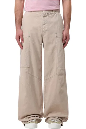 Palm Angels Broeken, Heren, , S, Katoen, Utility Broek voor Mannen