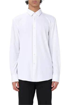 HUGO BOSS Overhemden, Heren, Wit, 2Xl, Katoen, Slim Fit Wit Overhemd