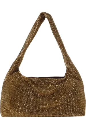 KARA Tassen, Dames, Geel, ONE Size, Pailletten, Gouden Paillet Schoudertas