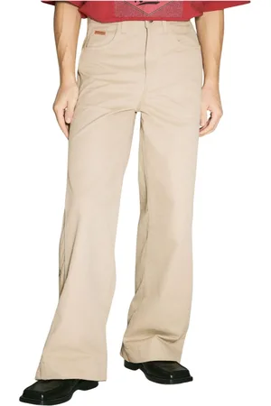MARTINE ROSE Broeken, Heren, , M, Katoen, Snap-knoop Sportieve Chino Broek