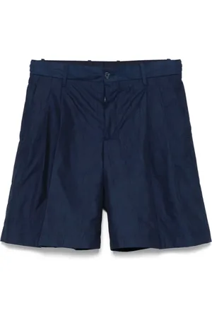 Tommy Hilfiger Korte broeken, Heren, Blauw, L, Midnight Button-Front Broek