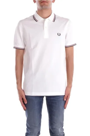 Fred Perry Tops, Heren, Wit, S, Katoen, Witte Polo T-shirts en Polos