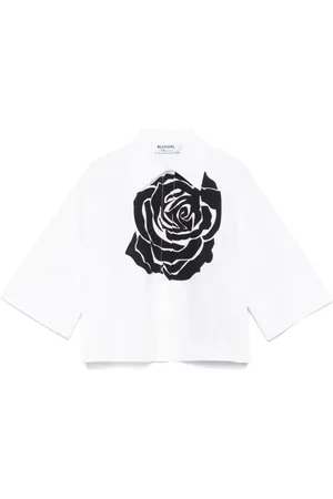 Blugirl Blouses & Shirts, Dames, Wit, S, Katoen, Vrouwelijk Nero Ss 25 Shirt