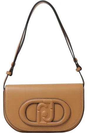 Liu Jo Tassen, Dames, Bruin, ONE Size, Leer, Half Moon Crossbody Tas