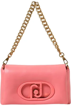 Liu Jo Tassen, Dames, Roze, ONE Size, Leer, Leren Schoudertas Kreeftkleur