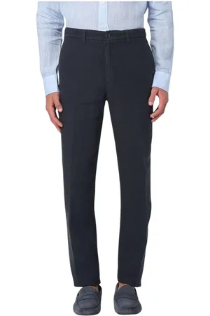 120% Lino Broeken, Heren, Blauw, 2Xl, Linnen, Beige Linnen Broek Met Relaxte Pasvorm
