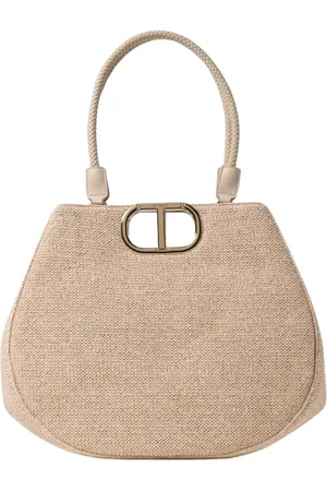 Twin-Set Tassen, Dames, , ONE Size, Elegant Straw Tote Bag