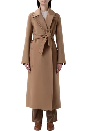 Max Mara Mantels, Dames, Bruin, S, Wol, Klassieke Kamelenharen Jas