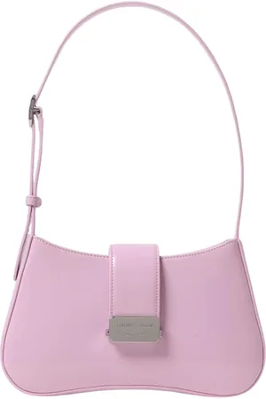 Emporio Armani Tassen, Dames, Roze, ONE Size, Patentleren Mini Schoudertas