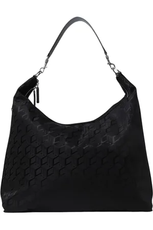 MCM Tassen, Dames, Zwart, ONE Size, Leer, Zwarte Schoudertas met Stijl