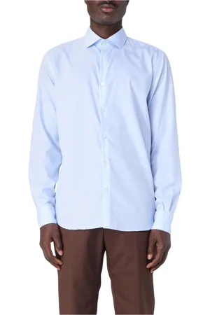 BROOKSFIELD Overhemden, Heren, Blauw, 3Xl, Katoen, Wit Overhemd Lange Mouwen