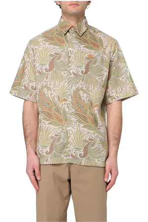 Etro Overhemden, Heren, , S, Katoen, Stijlvol Paisley Print Overhemd
