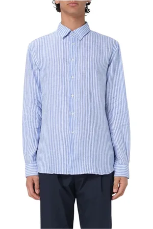 Aspesi Overhemden, Heren, Blauw, L, Stijlvolle Button-Up Overhemd
