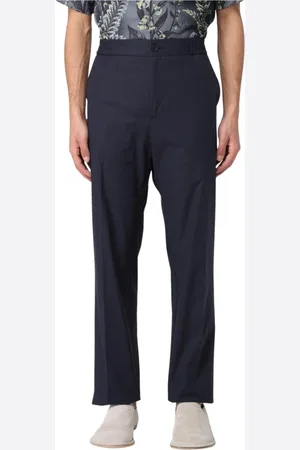 Etro Broeken, Heren, Blauw, L, Katoen, Klassieke katoenen broek