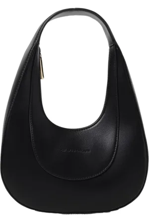 Chiara Ferragni Tassen, Dames, Zwart, ONE Size, Leer, Fuchsia U-vormige leren schoudertas