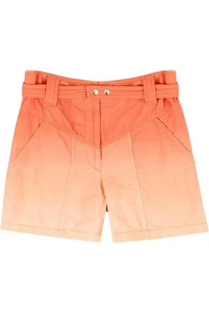 Isabel Marant Korte broeken, Dames, Oranje, S, Korte Stijlvolle Shorts