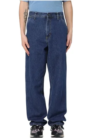 Carhartt Jeans, Heren, Blauw, W32, Lichte Wassing Timmerman Broek Relaxte Pasvorm