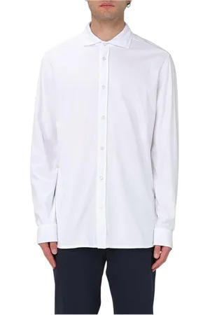 FAY Overhemden, Heren, Wit, 2Xl, Katoen, Witte Katoenen Overhemd Stijlvol Mannen