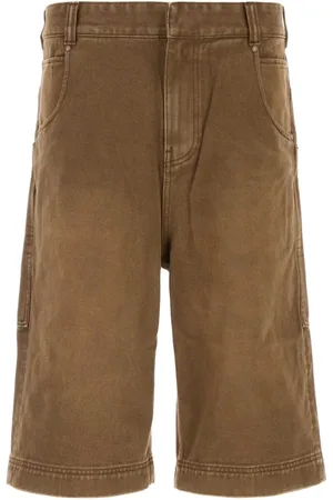 Entire Studios Korte broeken, Heren, Bruin, S, Denim, Bruine Denim Bermuda Shorts