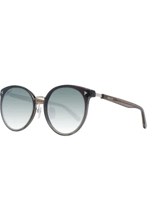 Bally Accessoires, Dames, Zwart, ONE Size, Zwarte Dames Ronde Zonnebril Gradient