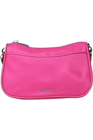 Michael Kors Tassen, Dames, Rood, ONE Size, Nylon, Kersen Nylon Schoudertas Rits Sluiting