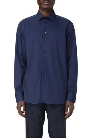 Etro Overhemden, Heren, Blauw, 5Xl, Katoen, Stijlvolle Lange Mouw Jurk Overhemd