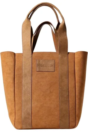 J.W.Anderson Tassen, Dames, Bruin, ONE Size, Leer, Beige Schoudertas