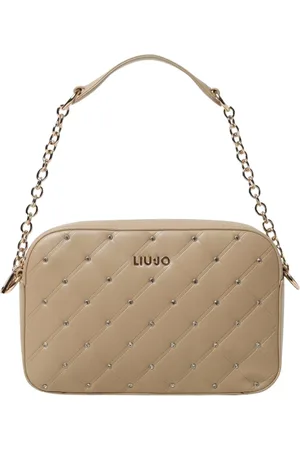 Liu Jo Tassen, Dames, , ONE Size, Gestikte Schoudertas met Studs