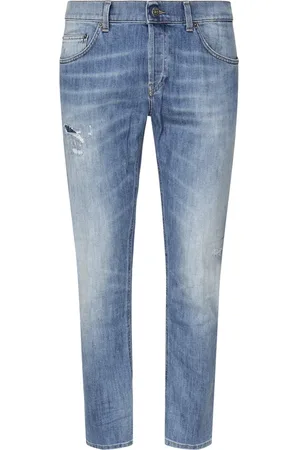 Dondup Jeans, Heren, Blauw, W34, Denim, Blauwe Slim Fit Jeans
