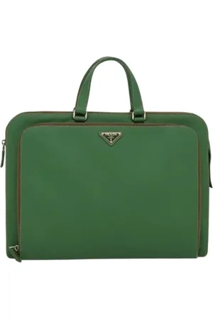 Prada Pre-owned, Dames, Groen, ONE Size, Leer, Pre-owned Leather prada-bags