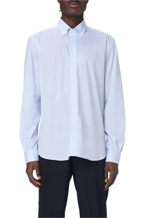 FAY Overhemden, Heren, Blauw, 4Xl, Katoen, Veelzijdig Blauw Katoenen Overhemd