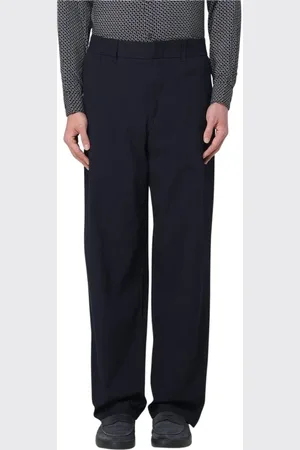 Armani Exchange Broeken, Heren, Blauw, W32, Navy Straight-Leg Tailored Broek