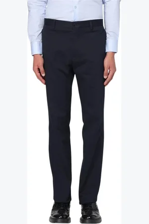 Etro Broeken, Heren, Blauw, M, Klassieke Navy Straight-Leg Broek