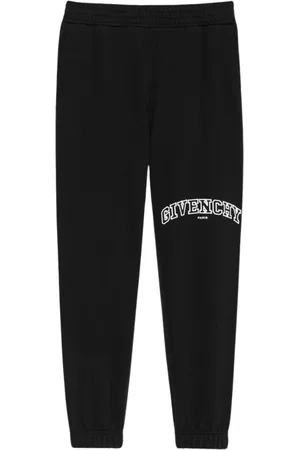Givenchy Broeken, Heren, Zwart, L, Katoen, Logo Trainingsbroeken Stijlvolle Heren Joggingbroek