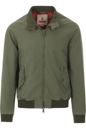 Baracuta Jassen, Heren, Groen, XS, Katoen, Klassieke Harrington-jas in Army