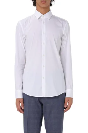 HUGO BOSS Overhemden, Heren, Wit, 6Xl, Katoen, Witte Overhemd voor Mannen