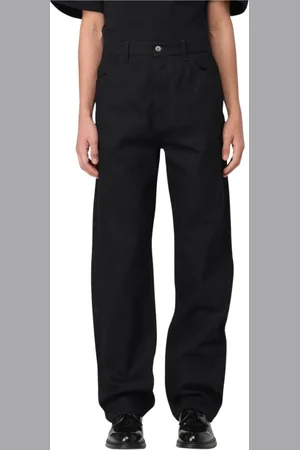 Jil Sander Jeans, Heren, Blauw, L, Katoen, Stijlvol Blauw Straight Leg Broek