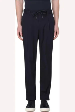 Manuel Ritz Broeken, Heren, Zwart, XL, Blauwe Geplooide Broek voor Mannen