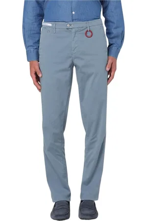 sartoria tramarossa Broeken, Heren, Blauw, W38, Katoen, Blauwe Distressed Chino