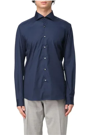 FAY Overhemden, Heren, Blauw, 3Xl, Klassiek Wit Overhemd